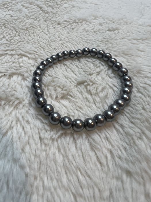 Bransoletka koraliki metaliczne aesthetic casual 24