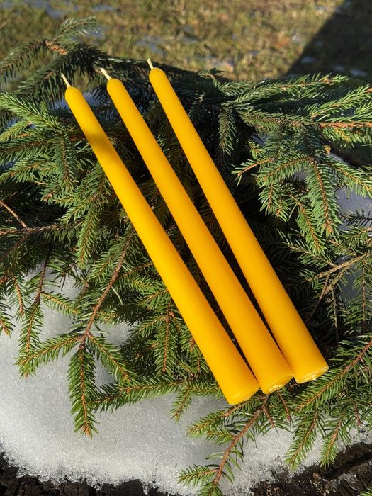 Свічка з 100% бджолиного воску Воскова свічка Натуральна свічка