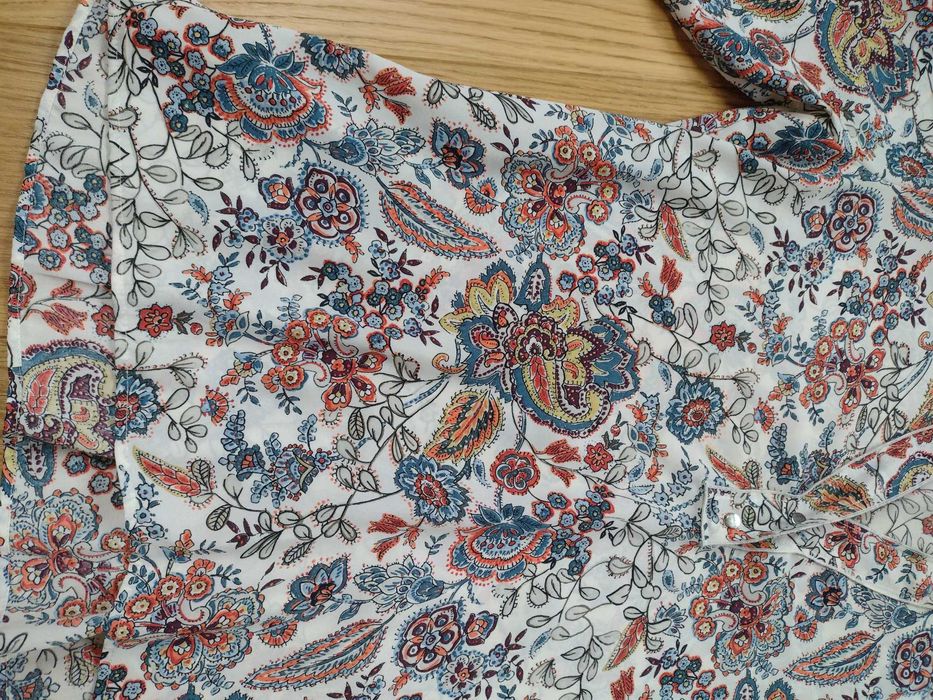 Bluzka w kwiaty Zara Basic, rozm. L, śliczna!