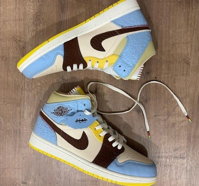 Jordan 1 mid SE fearless maison