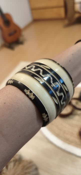 Bransoletka Boho, afrykańskia, naturalna, ręcznie robiona, handmade