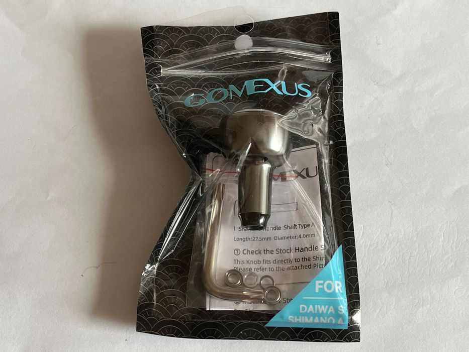Nowy tuningowy, tytanowy knob do koł.Shimano, Daiwa