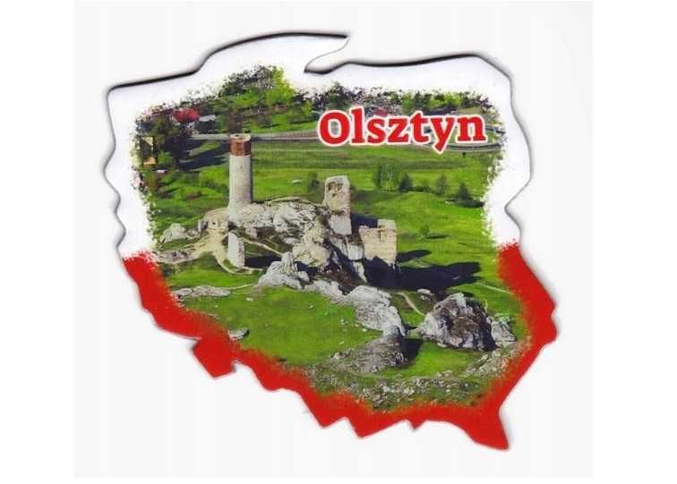 OLSZTYN ZAMEK mapka magnes na lodówkę M58