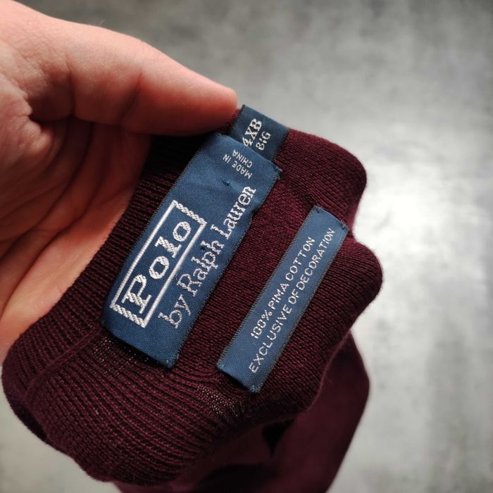 MĘSKA Elegancka Kamizelka Sweter PIMA Bawełna Polo Ralph Lauren Logo