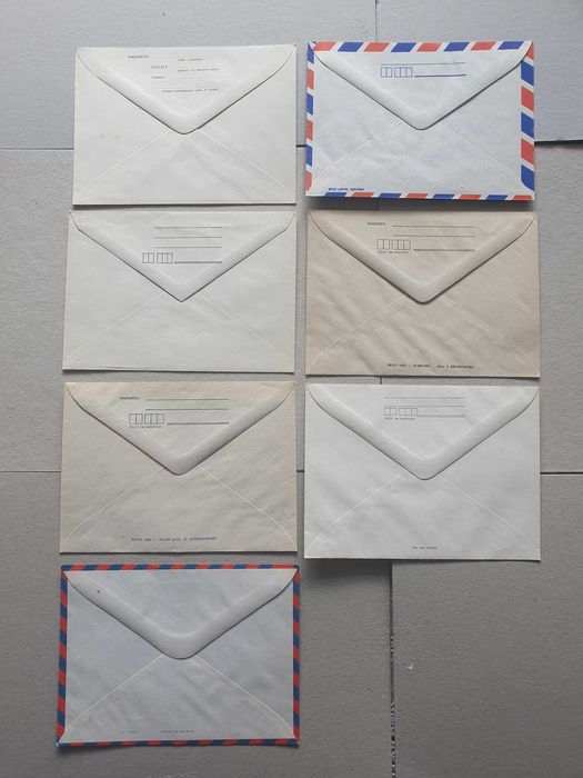 Filatelistyka Całostki Koperty Ck czyste - zestaw