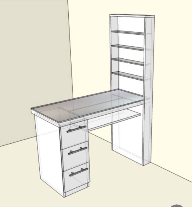 профессиональный маникюрный стол и шкаф