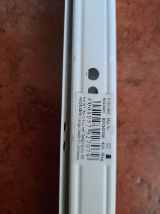 Leroy - Corrediça externa branca