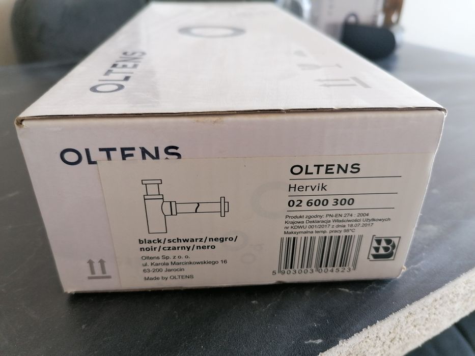 Oltens syfon czarny