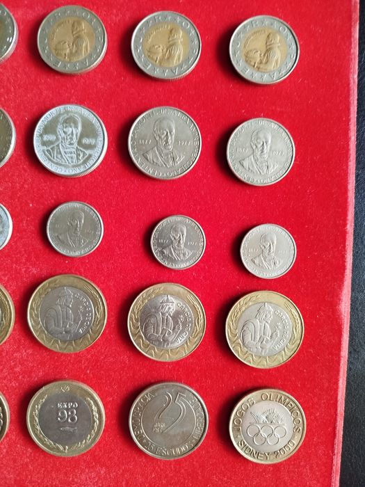 Conjunto de moedas antigas de Portugal (Escudos)