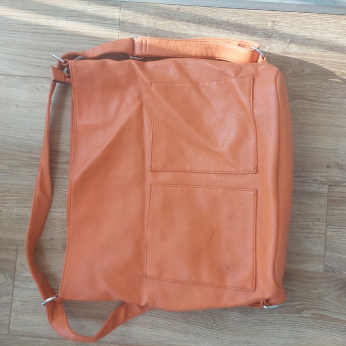 Torba damska, duża, pomarańczowa