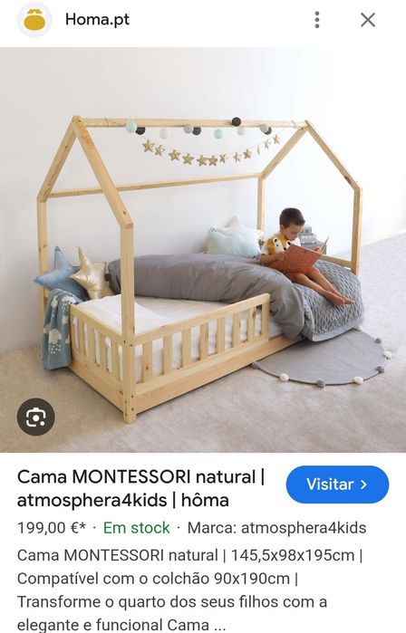 Cama em forma de tenda Nova
