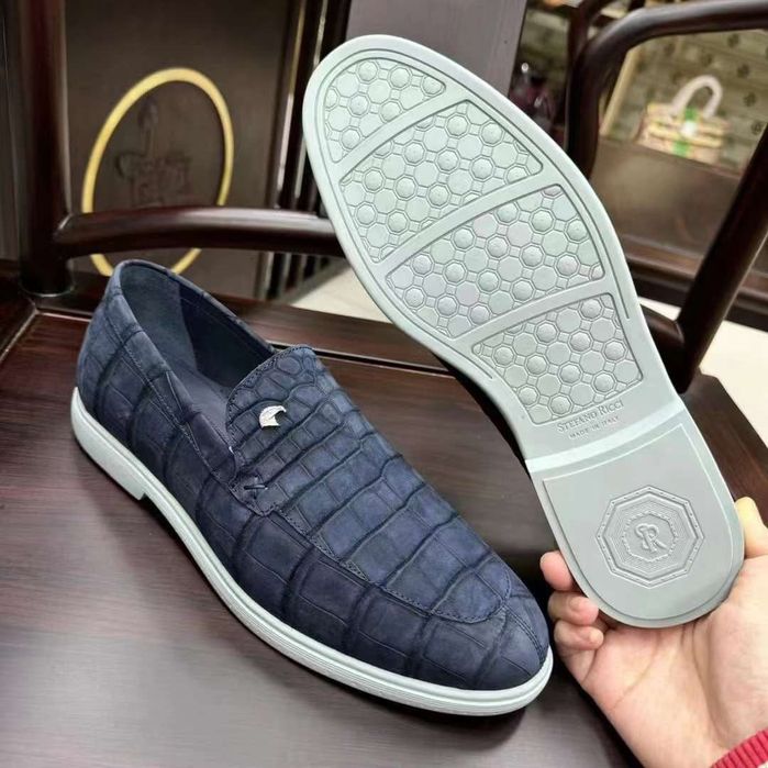 Лофери Stefano Ricci мужские из кожи крокодила