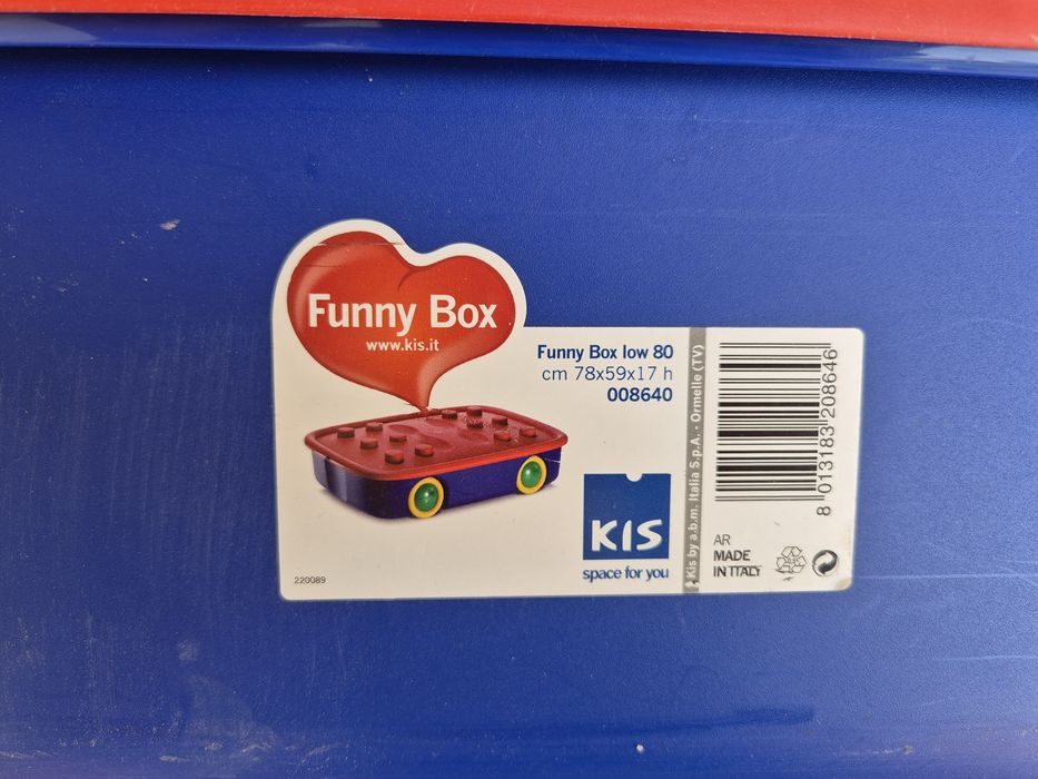 Dwa pojemniki na zabawki Funny Box