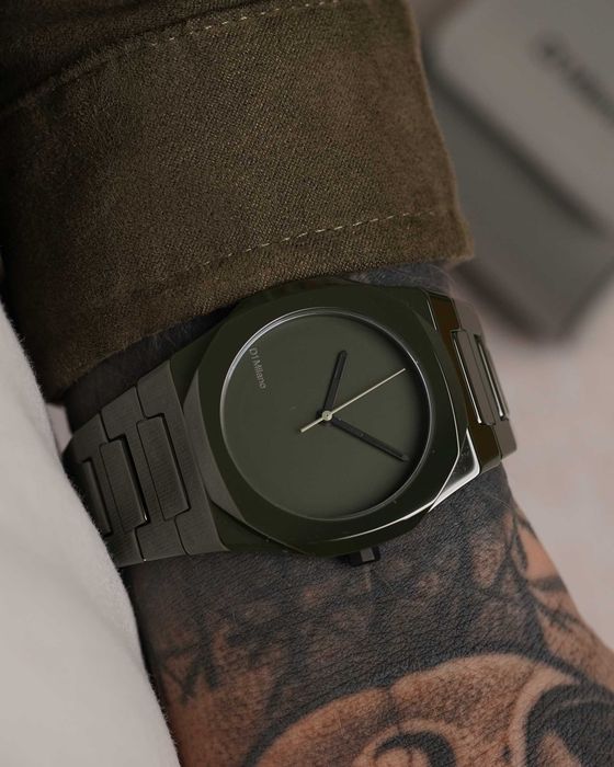 D1 Milano, w pełni ceramiczny zegarek "Pure Green", full set