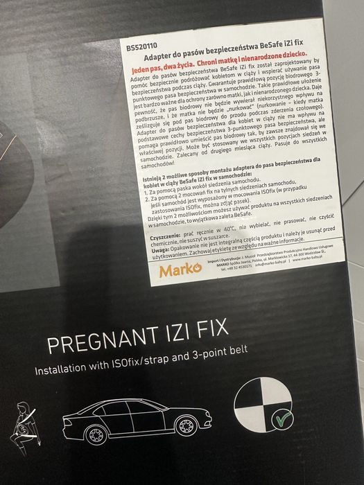 BeSafe adapter Izi Fix dla kobiet w ciąży do pasów