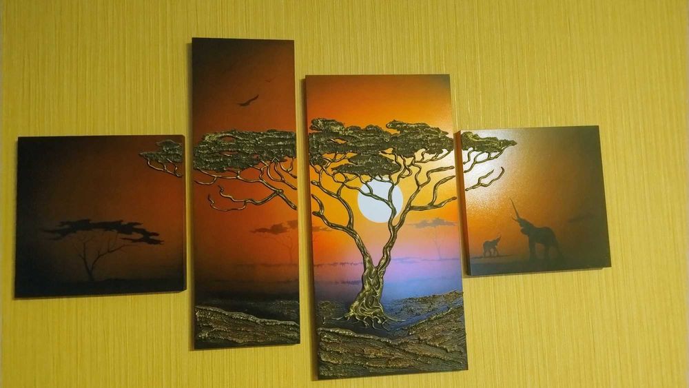 Obraz składający się z 4 części