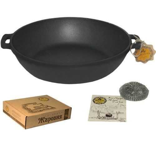 Сковорода жаровня чугунная 32*6 см. без крышки