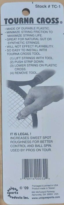 Tourna Power Strips e Tourna Cross