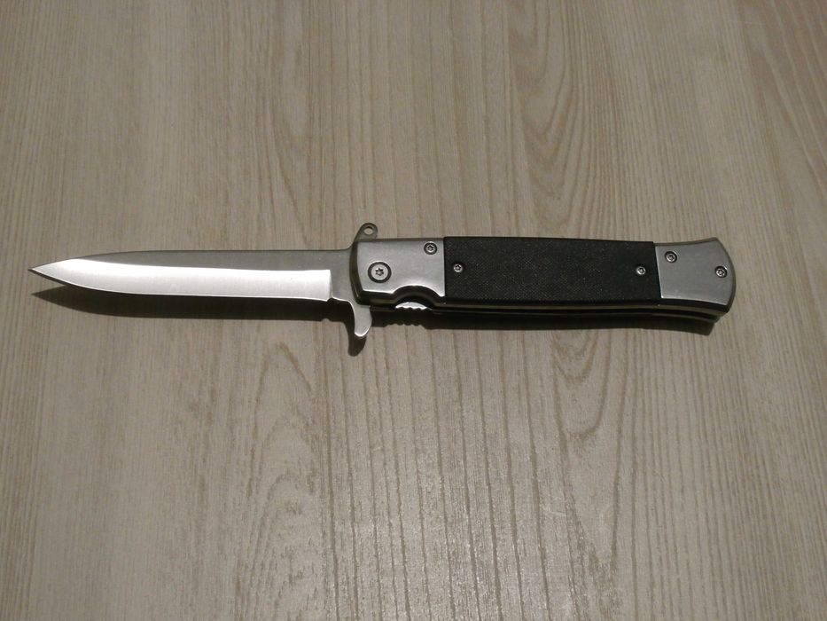 Ніж складний викидний Sog Flash Tanto Фліпер сатин Білий 21.5см,кліпса