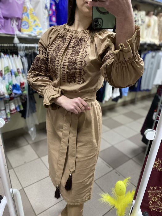 Вишита сукня .сукня вишита .льонова вишита сукня .сукня святкова 46.48