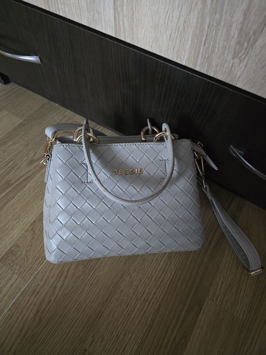 Стильна жіноча сумочка, BESSIE, сіра