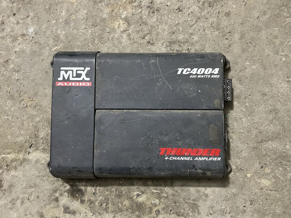 Автомобільний підсилювач mtx аудіо tc4004 400watt rms 4 канали