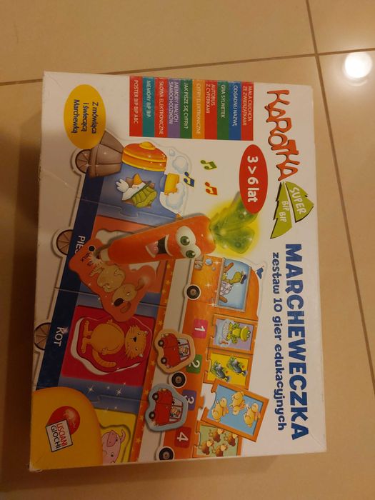 Liscianigiochi Karotka 10 Gier edukacyjnych z interaktywną marcewką