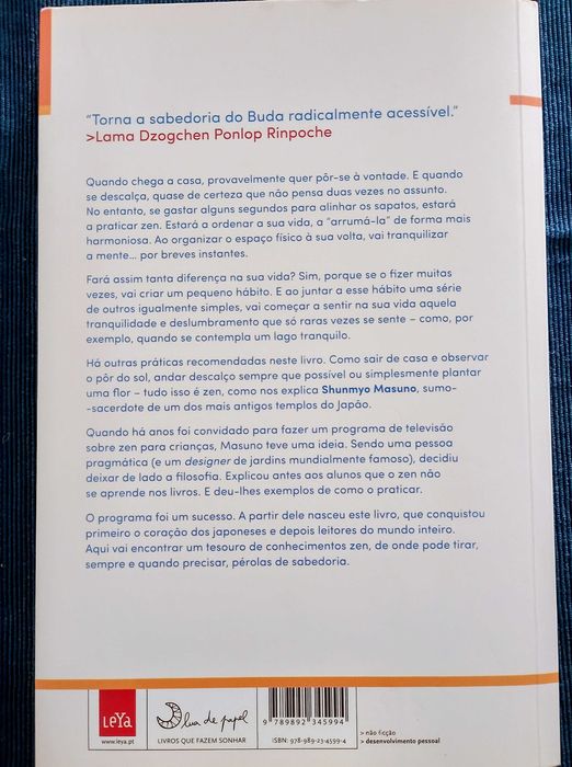 "A Arte de Viver Simplesmente" de Shunmyo Masuno, editado pela Lua de Papel