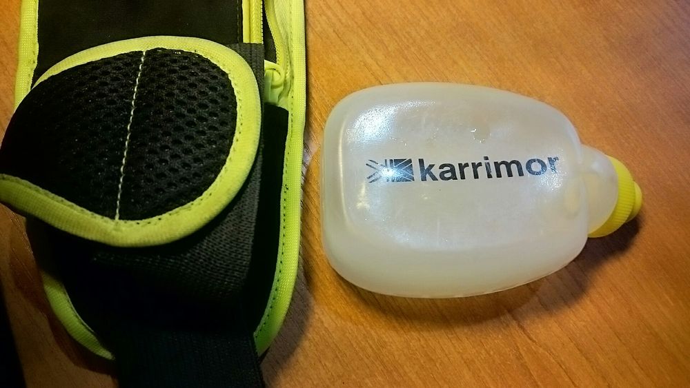 Pas do biegania Karrimor Run ( 2x butelki , kieszonka na tel , opaska na rękę z kieszenią )