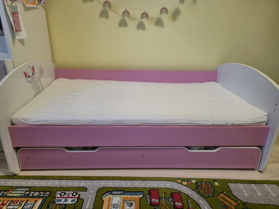 Łóżeczko dla dziewczynki 140x70
