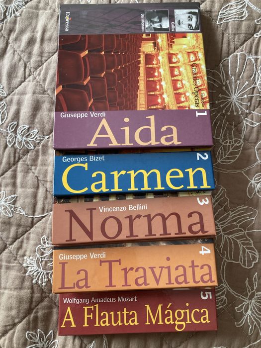 5 CD Óperas Clássica Mozart Verdi etc.