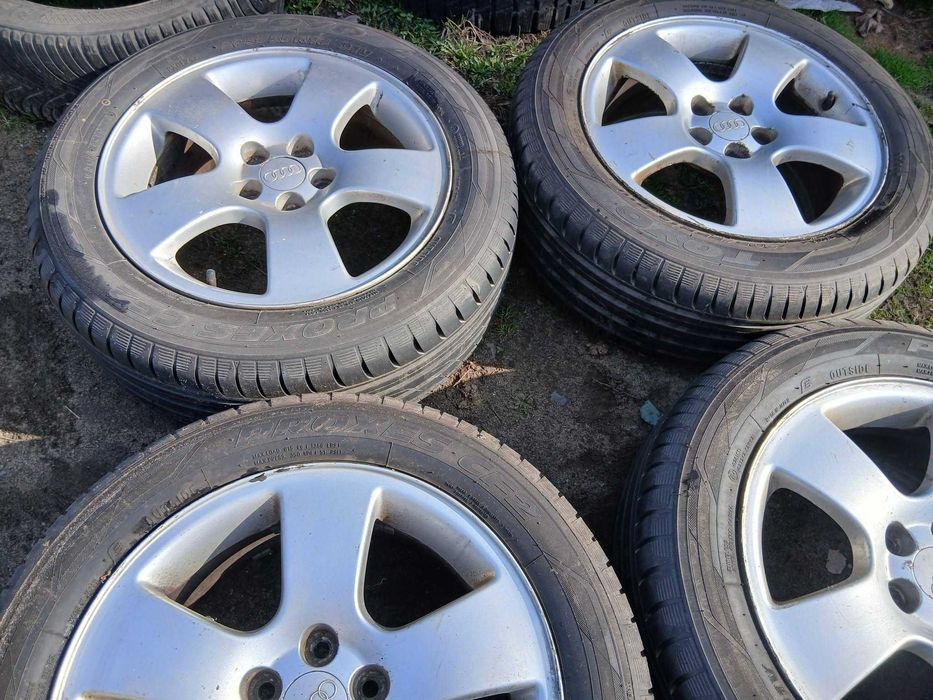 Koła do Audi A3 16 cali 5x100 Et 45 Opony letnie Toyo