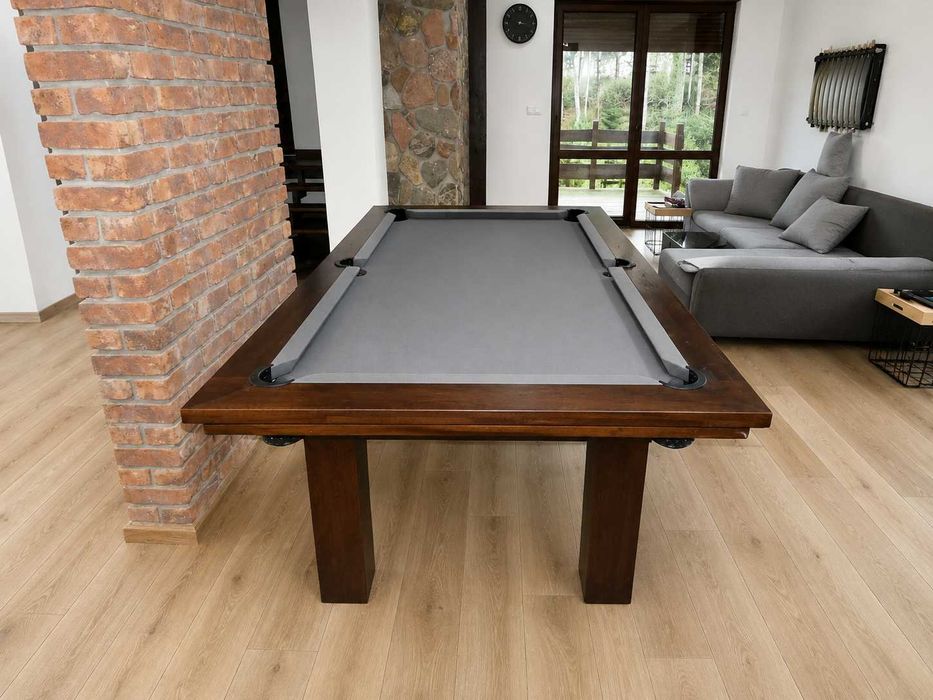 Stół Bilardowy HERMES 8 FT , dębowy ,noga prosta z akcesoriami