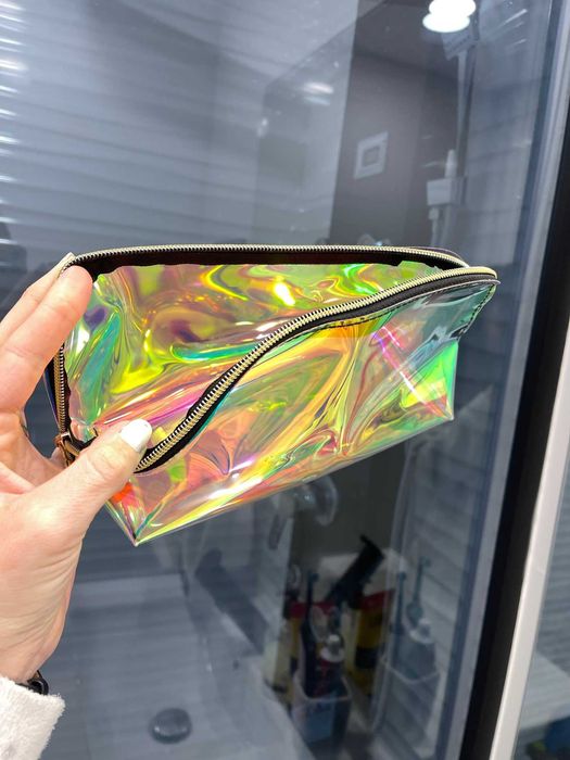 Модная полупрозрачная косметичка, дорожная портативная