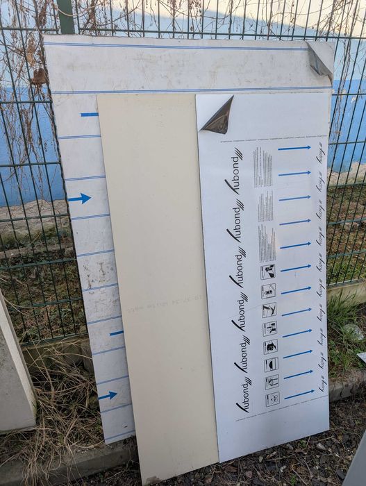 płyta DIBOND antracyt biała czarna 3mm Alubond TANIEJ 40% różne format