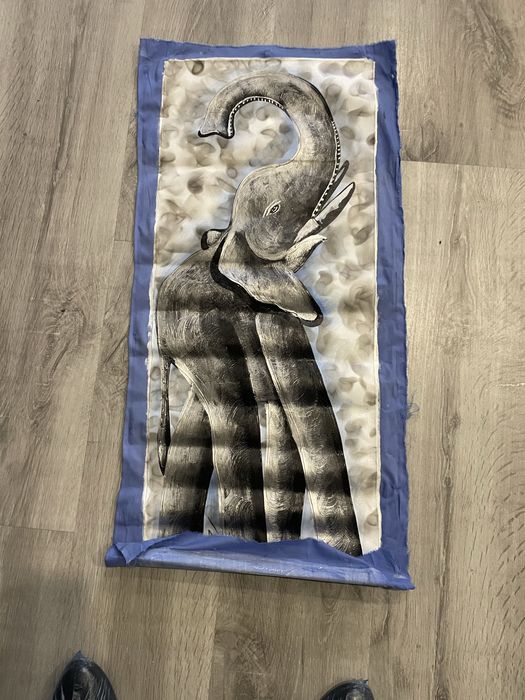 Tela pintada a mao origem republica dominicana