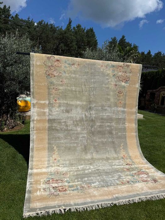 Jedwan na Jedwabiu r.tkany dywan chiński Chiny 350x250 galeria 23 tyś