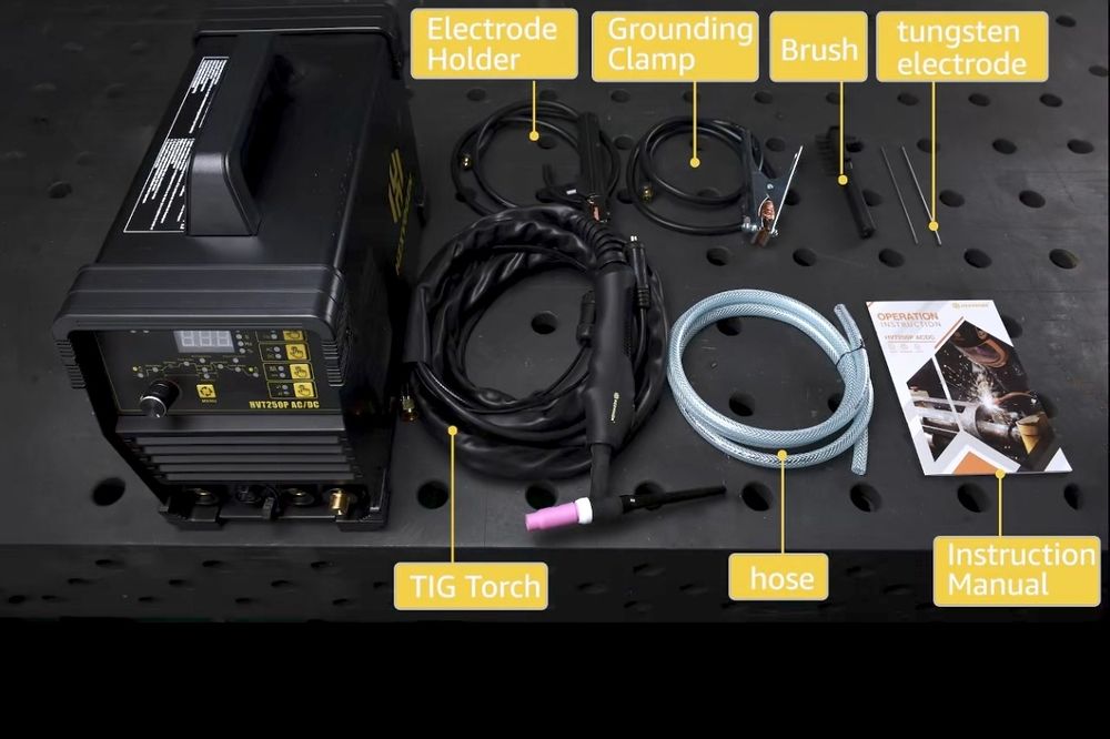 Maquina soldar HZXVOGen hvt250p ac/dc