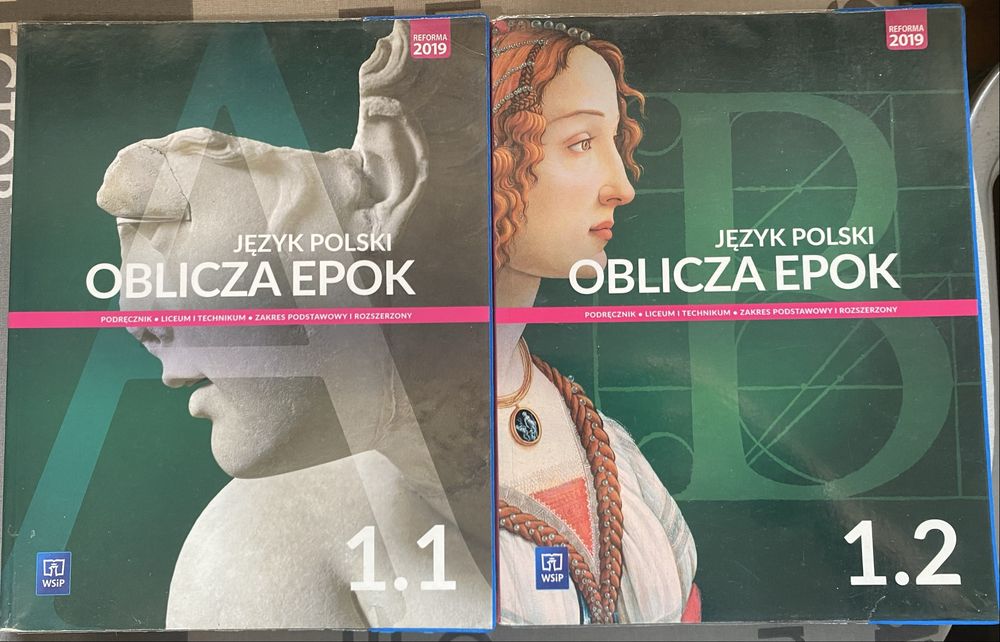 Podręcznik do j. polskiego „Oblicza epok”.