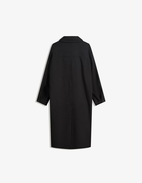 Довге пальто оверсайз Bershka з вовною