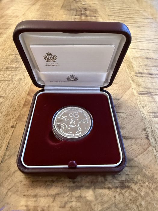 5€ San Marino 2017 srebro 925 – Igrzyska Małych Państw