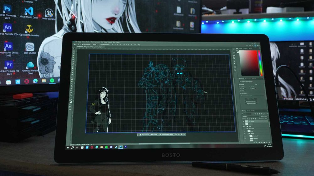 Tablet graficzny ekranowy 4K BOSTO BT-19UHD 18,4 cala + GWARANCJA