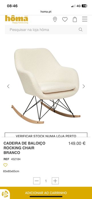 Cadeira Baloiço Homa