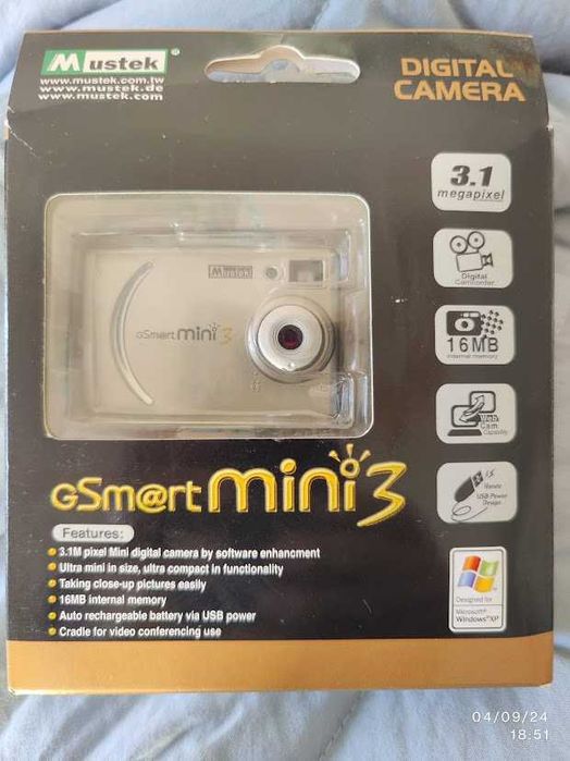 Mustek GSmart Mini 3 Digital Camera (New)64585333916803123