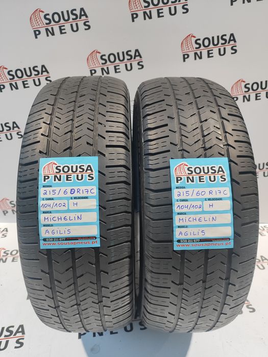 2 pneus semi novos 215-60R17 C - Michelin Agilis - Oferta dos Portes