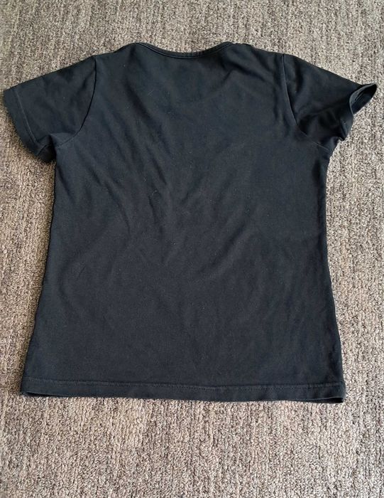 Bluzka T-shirt dziewczęcy góralski czarna rozmiar 134 cm