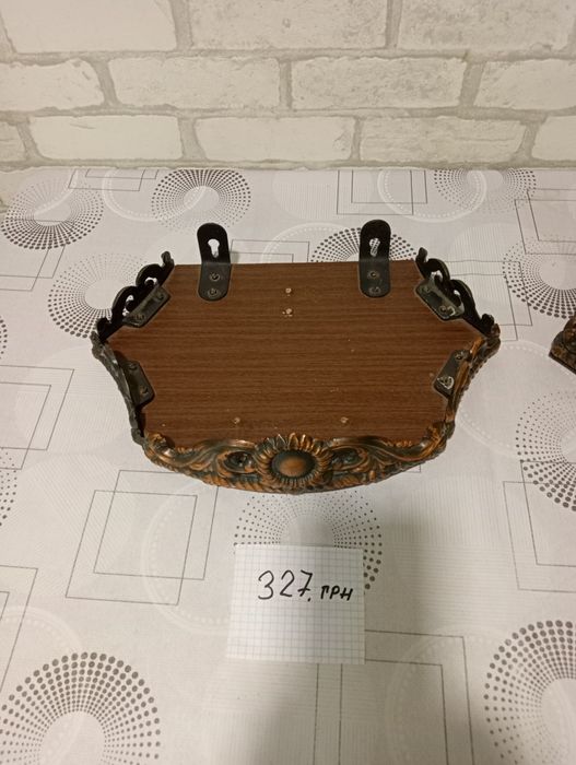 Вінтажна антикварна річ(обміднений дюраль),2 шт розмір 35 на 24 см