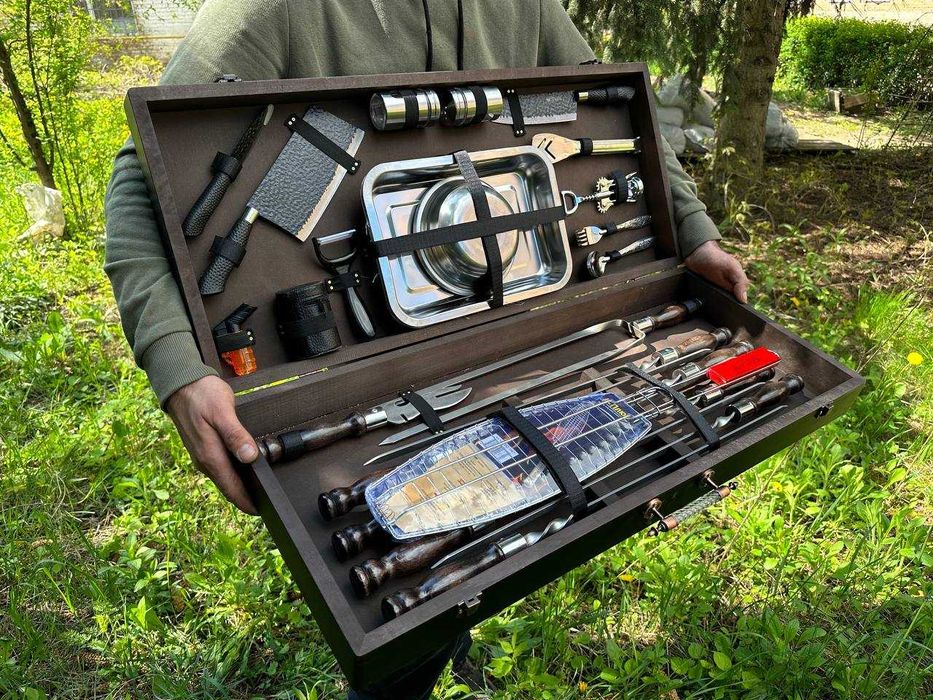 ВІД ВИРОБНИКА / Набори шампурів у кейсі Шампура на подарунок Шампури