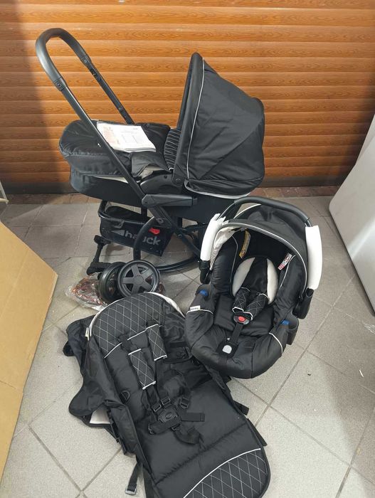 Wózek gondola, spaceróka, fotelik samochodowy Hauck Malibu 4 Trio 3w1