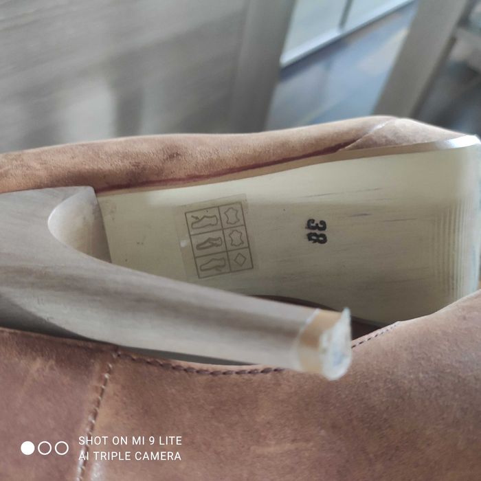 Buty szpilki 38 skóra naturalna jak nowe